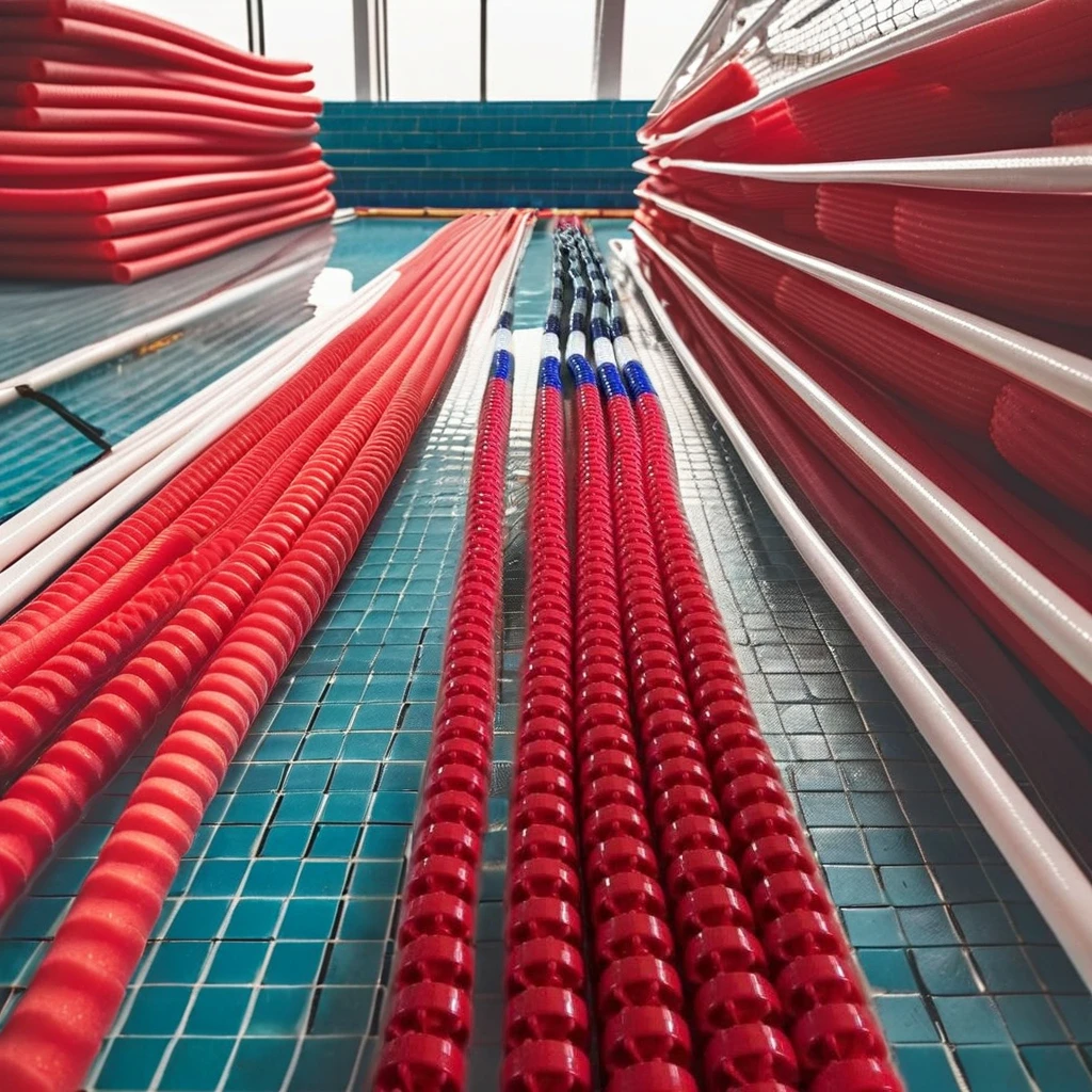Customizable 25m Plastic Swimming Pool Lane Rope Competition Pool Floats and Lane Lines in 11cm/12cm/15cm Diameters