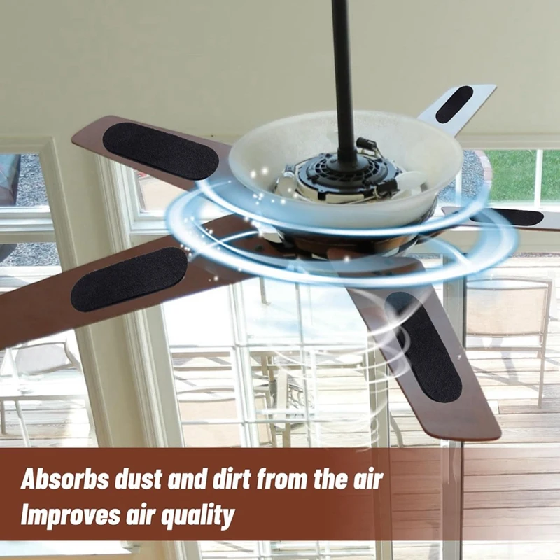 AB15-10 PCS Ceiling Fan Filters, Activated Coconut Carbon Filter Filters For Ceiling Fan Blades Eliminate Odors