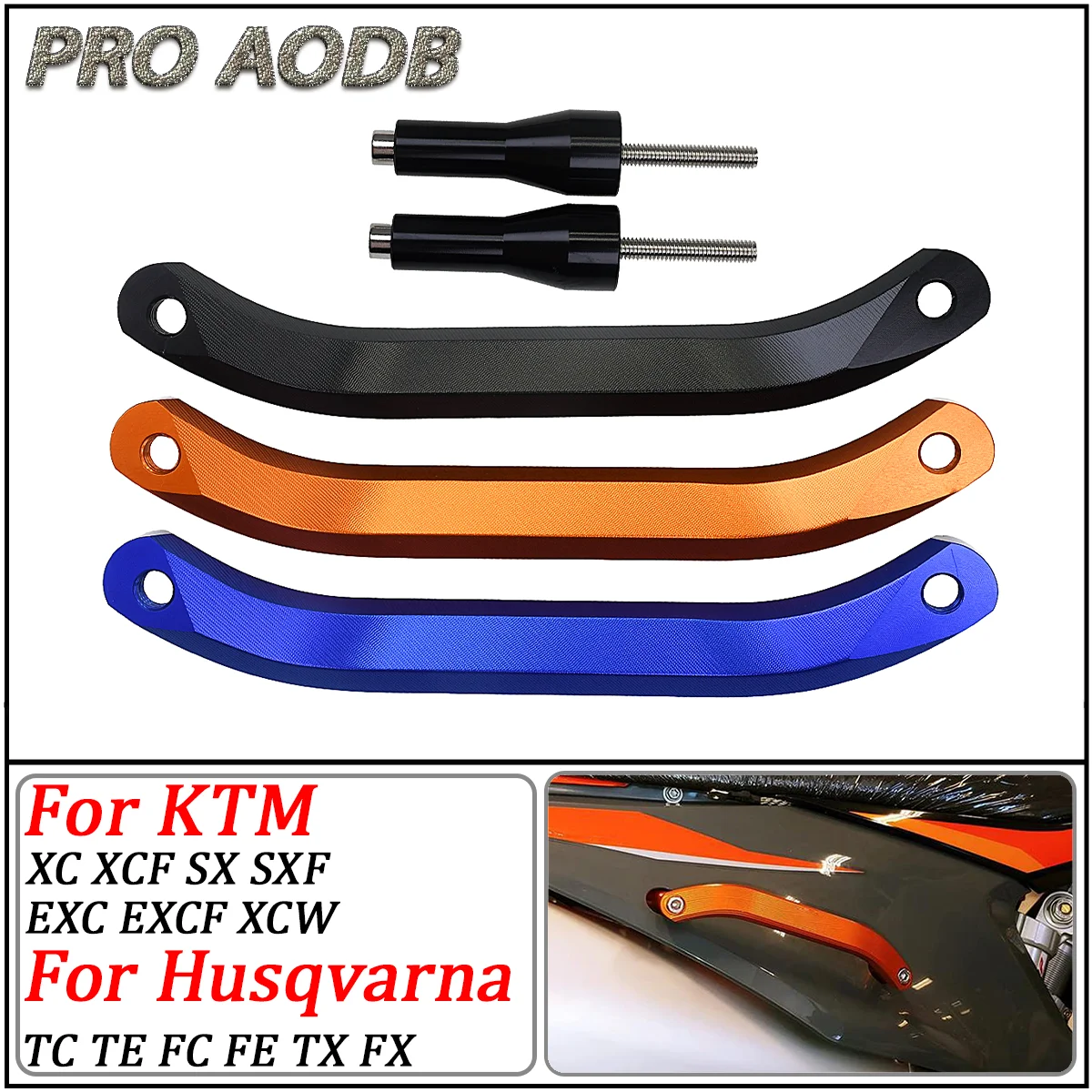 

Motorcycle Rear Passenger Seat Grab Handle For KTM SX SXF XC XCF XCW EXC TPI EXCF SIX DAYS 125-500 For Husqvarna FE FX TE TX TC