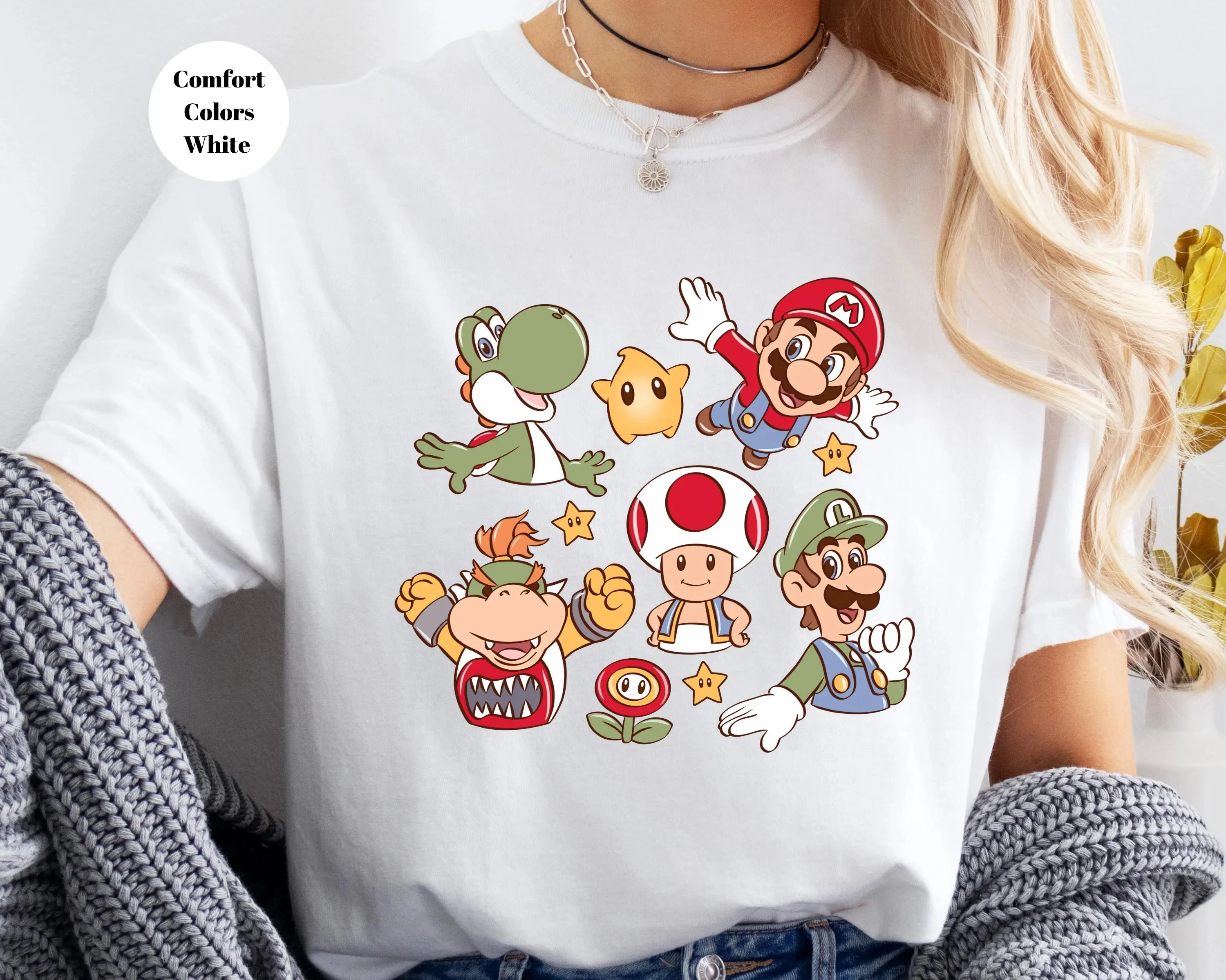 

Футболка в стиле ретро Super Mario для мужчин и женщин, новая летняя хлопковая одежда Y2K, модная повседневная одежда, топы с короткими рукавами, уличная одежда