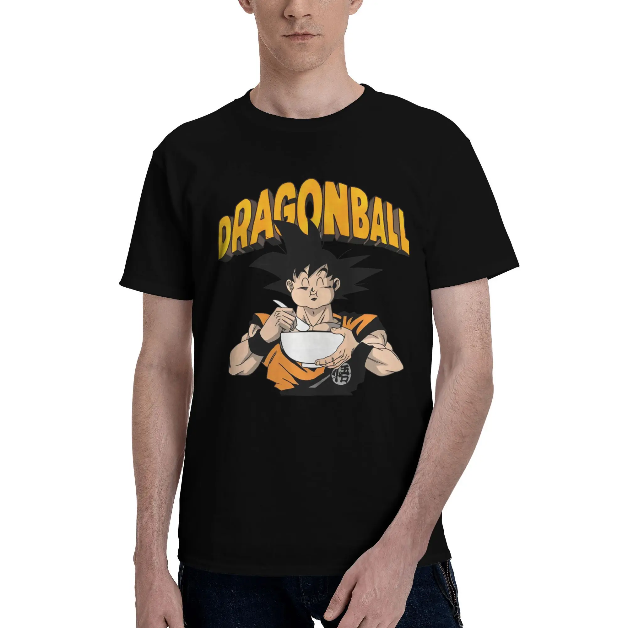 

Custom Handsome Goku Anime T Shirt Men Short Sleeve Cotton T-shirt Casual Cute Cartoon Tee Streetwear Tshirts