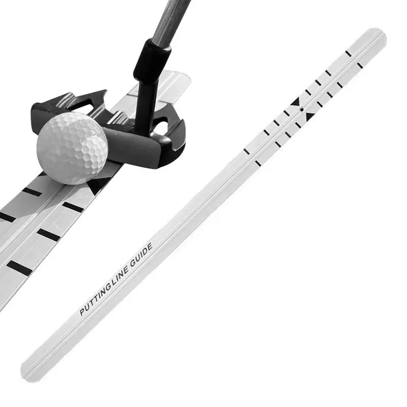 Righello per l\'allineamento della pista Golf Putting Trainer strumento per la pratica del Golf migliora la precisione del colpo e il controllo