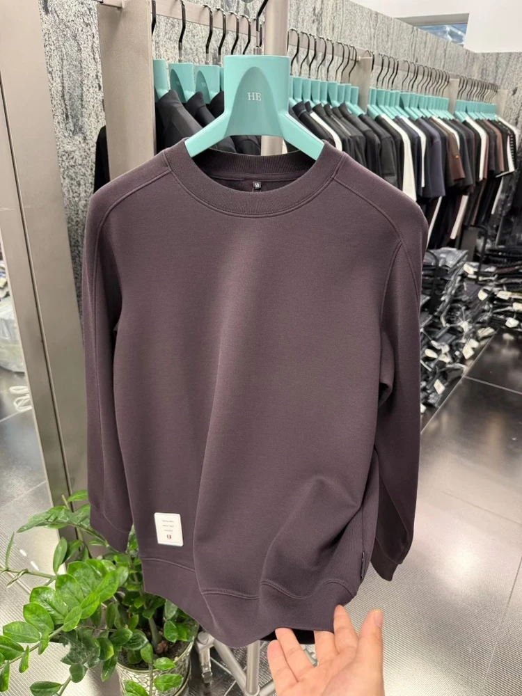 

Faionable round Ne T-irt Hoodie Men's New Autumn Winter Ele Luxury High-End Personali Stand Fit Long Sve An...