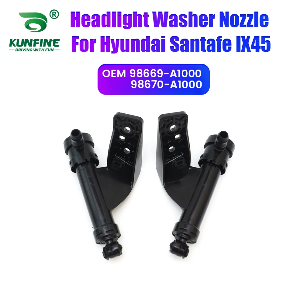 

Car Headlight Front Bumper Washer Spray Nozzle Jet Headlamp Pump Cover For Hyundai Santafe IX45 98669-A1000 98670-A1000