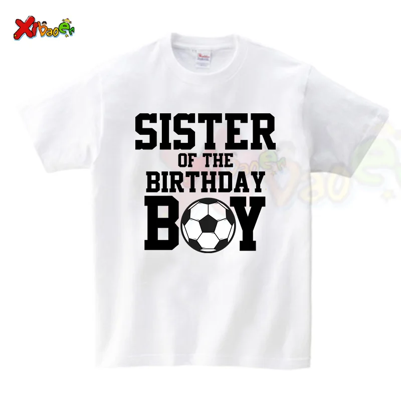 soccer birthday shirt boys Football Kids TShirt Baby Body Suit Cotton Summer Family Matching Sets Mom Dad Children Match Clothes