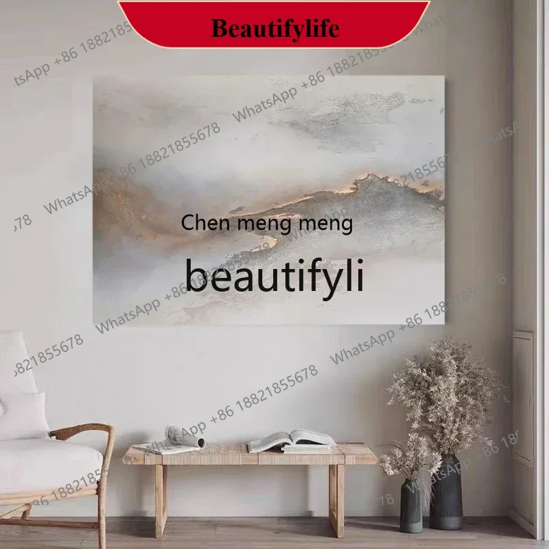D178  Pure hand-painted oil painting horizontal printing living room decorative painting abstract texture hanging painting