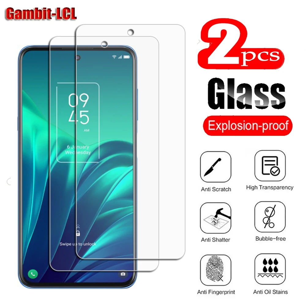 2PCS Original Protective Tempered Glass For TCL 20L  20L+ Plus 6.67