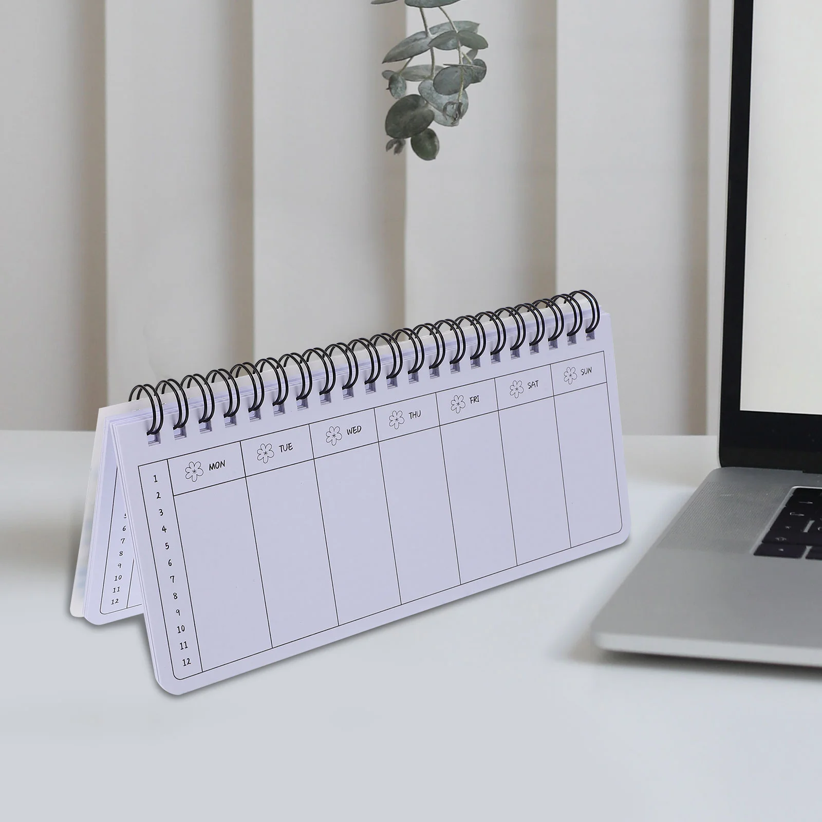 Tearable Weekly Planner Portable Coil Up Notepad Garland Design Smooth Writing Student Accessories Compact Notebooks