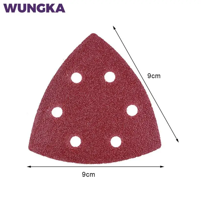 80PCS/40PCS Triangular Sanding Disc 90mm Delta Sander Hook & Loop Sandpaper Abrasive Tools for Grit 40-2000