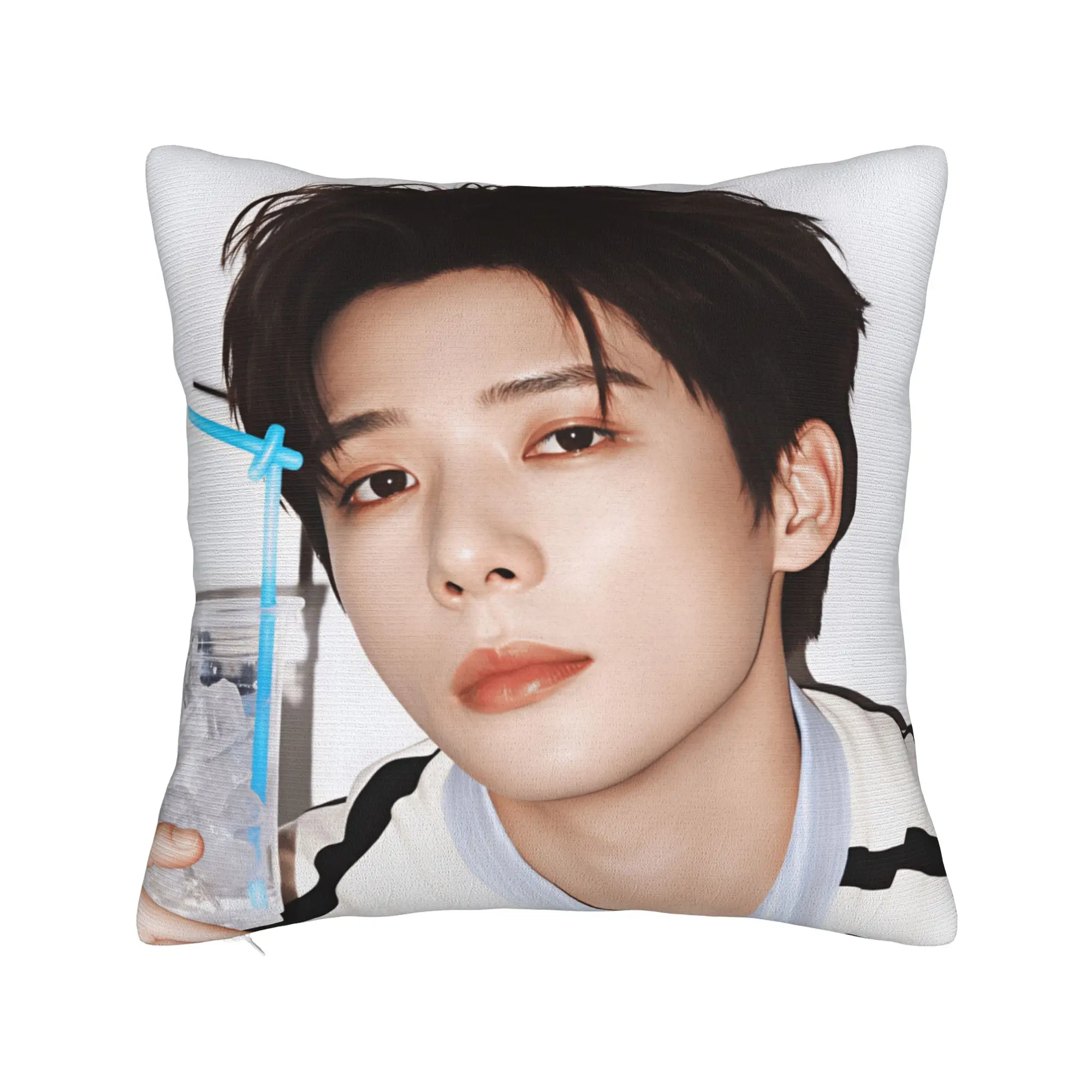 Wang Anyu Actor Pillow Case  Design Pillow Cover Kawaii Cushion Cover For Sofa Home Decoration