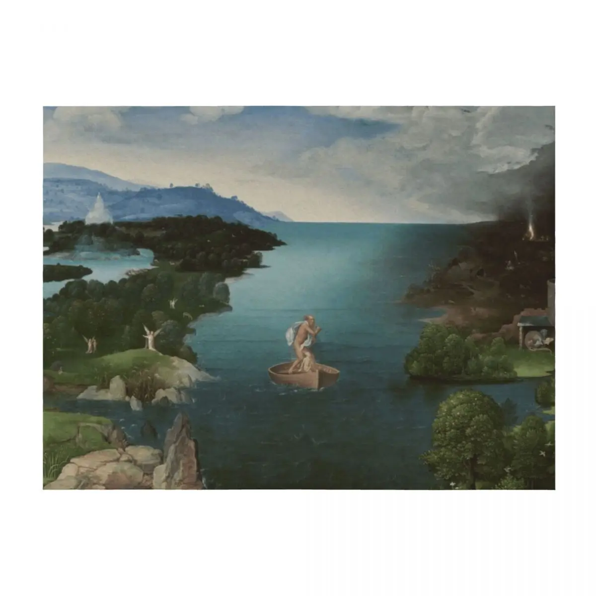 

Charron crossing the River Styx Throw Blanket Luxury Throw Blankets For Sofas Heavy Plaid on the sofa Blankets