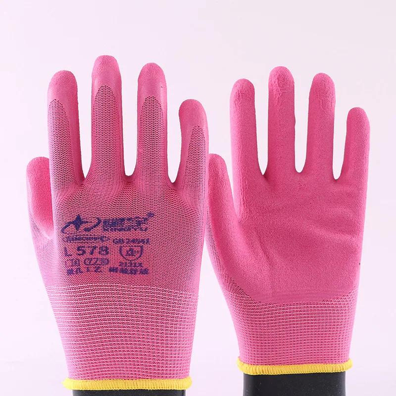 24PCS Safety Work Gloves Non-Slip Seamless Knit Work Gloves for Woman/Men Gardening Construction Repair Yard Outdoor Gloves