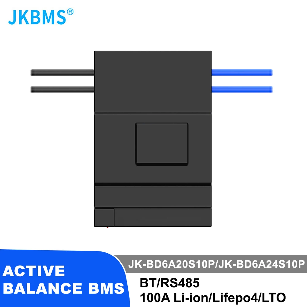 JKBMS BD6A24S10P 100A SMART BMS 8S 10S 12S 13S 14S 15S 16S 20S 21S 24S with Active Balance Board Li-Ion Lifepo4 Lto SMRAT BMS