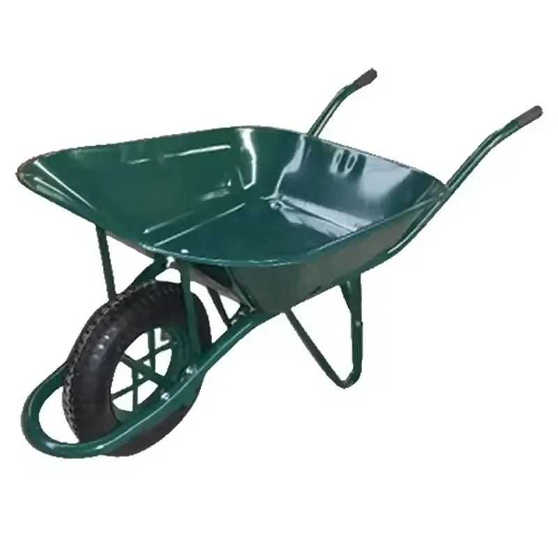 High Quality 300kg Load Capacity WB6400 African Type Wheelbarrow Single Wheel Trolley Cart for Construction and Garden Tools
