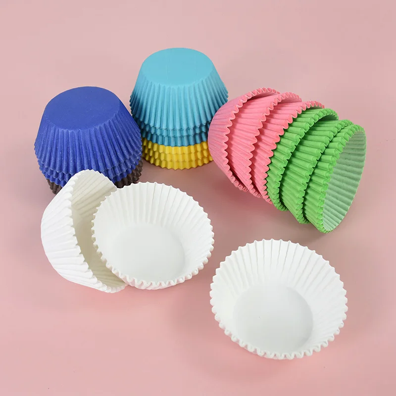 Mini Silicone Molds Round Muffin Cup Liners Random Color Reusable Cupcake Baking Papers Birthday Wedding Festival Party Supplies