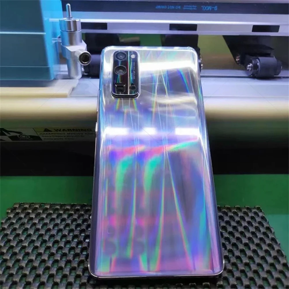 Fonlyu 20PCS Aurora Back Hydrogel Film Rear Skin Phone Rainbow Protective Films For Rockspace Sunshine Hydrolic Cutting Machine