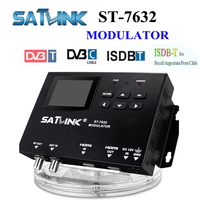 SATLINK ST-7632 Modulator DVB-T/DVB-C/ ISDB-T Modulator 1 Route MPEG2 MPEG4 Receiver Signal Source for Brazil Chile