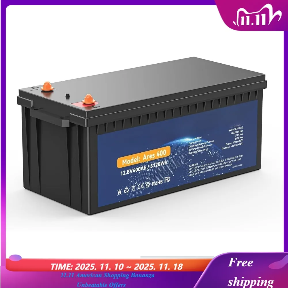 

Литиевая батарея LiFePO4, срок службы более 5000+ глубоких циклов, мощность 5120 Втч, встроенная BMS, идеально подходит для автофургонов, солнечной системы, морской пехоты