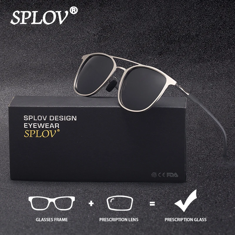 SPLOV New Polarized Prescription Sunglasses Professional Customization Astigmatic/Myopia/Hyperopia Lens Fashion Sunglasses