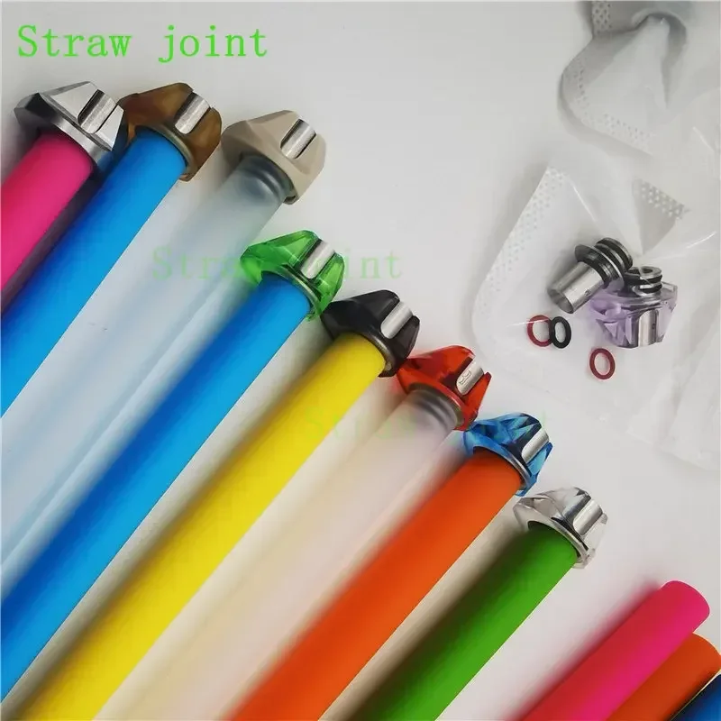 Joint de paille acrylique en acier inoxydable, buse d'égouttement polygone 510, 1 pièce