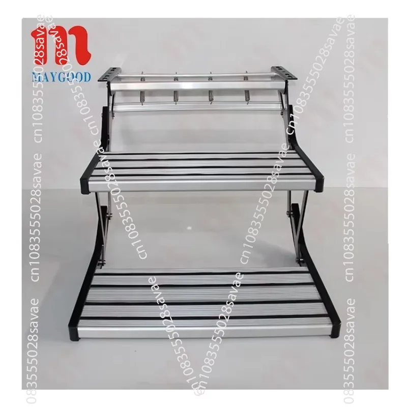 550X230mm silver RV entrance steps Aluminum carbon steel stairs for RV accessories