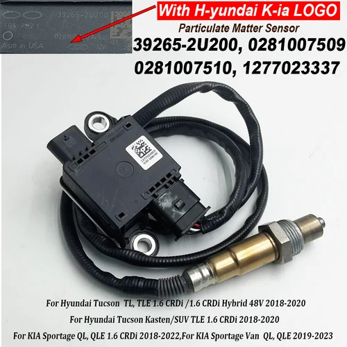 39265-2U200 392652 Sensor PM del sensor de partículas U200 1277023337 0281007509 0281007510 Para Hyundai Tucson 2018-2020