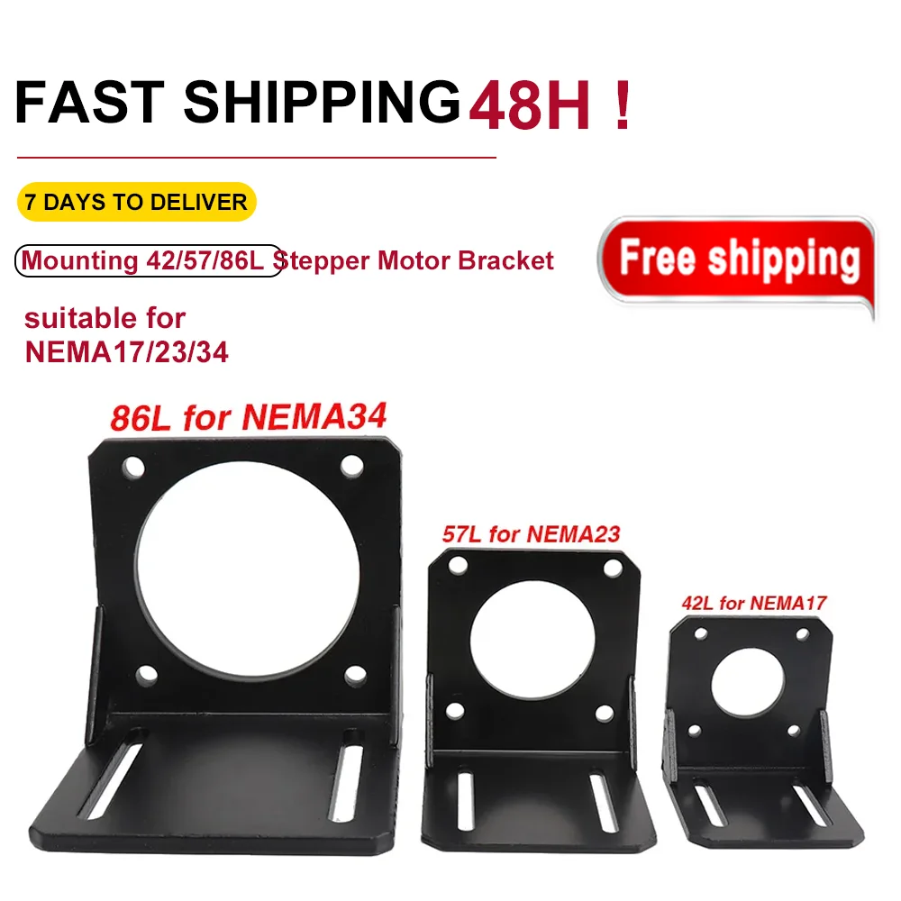NEMA 17 NEMA 23 NEMA34 Mounting L Bracket Mount Step Stepping Stepper Motor