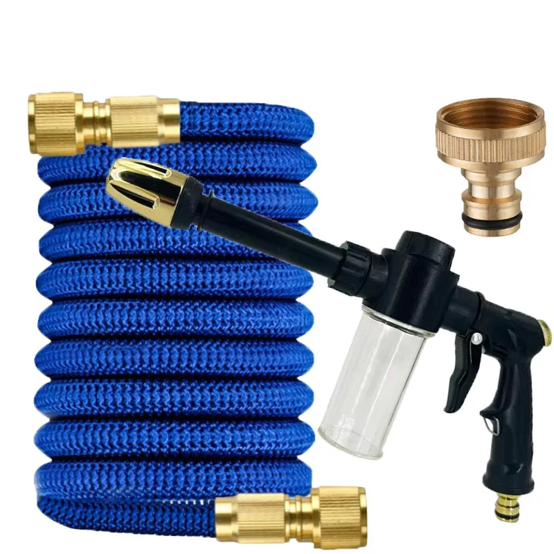 

Garden Hose, Equipped With Foam Car Washing Gun, Including 100ML Foam Tank, Garden Car Washing, Irrigation Spray