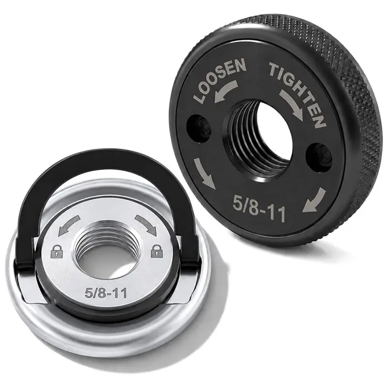 AB34-Tool-Free Lock Nut For Fast Disc Changes-For Angle Grinder- Quick Release Flange Nut 5/8