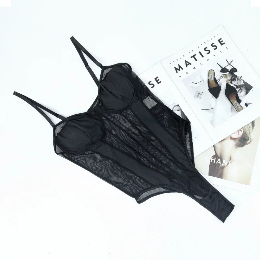 Mono Sexy De moda para Mujer, mono De encaje con parte inferior, pelele adelgazante, Ropa para Mujer, traje De cuerpo, monos finos De una pieza, Ropa De Mujer