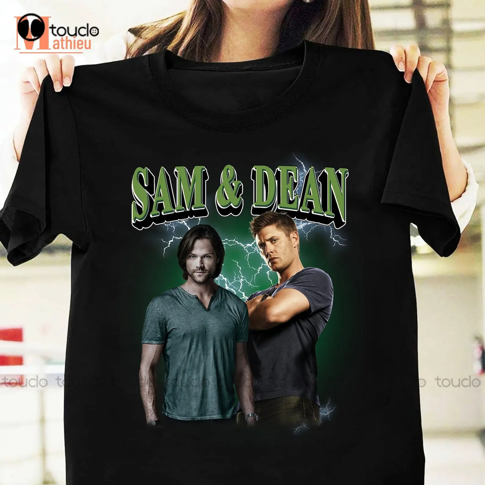 Sam And Dean Vintage T-Shirt Supernatural Movie Shirt Sam And Dean Shirt Tv Series Oversized Shirts Xs-5Xl Christmas Gift Tshirt