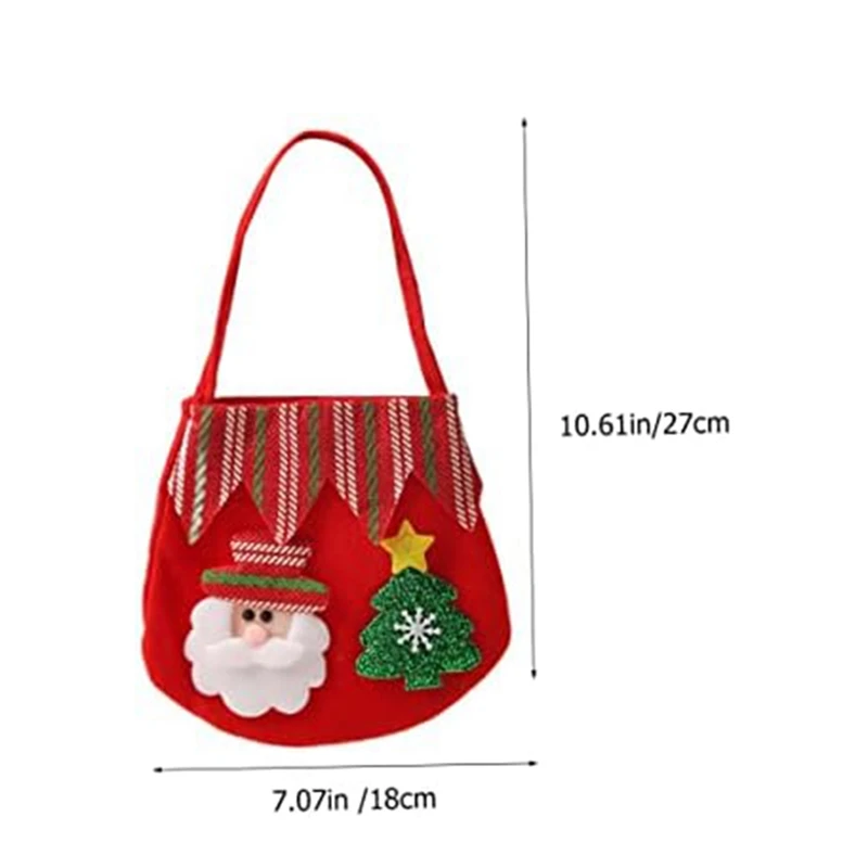 Christmas Kid Gifts Bags Xmas Treat Bag Christmas Candy Gift Bag Cartoon Storage Bags Christmas Candy Bag Durable image 6
