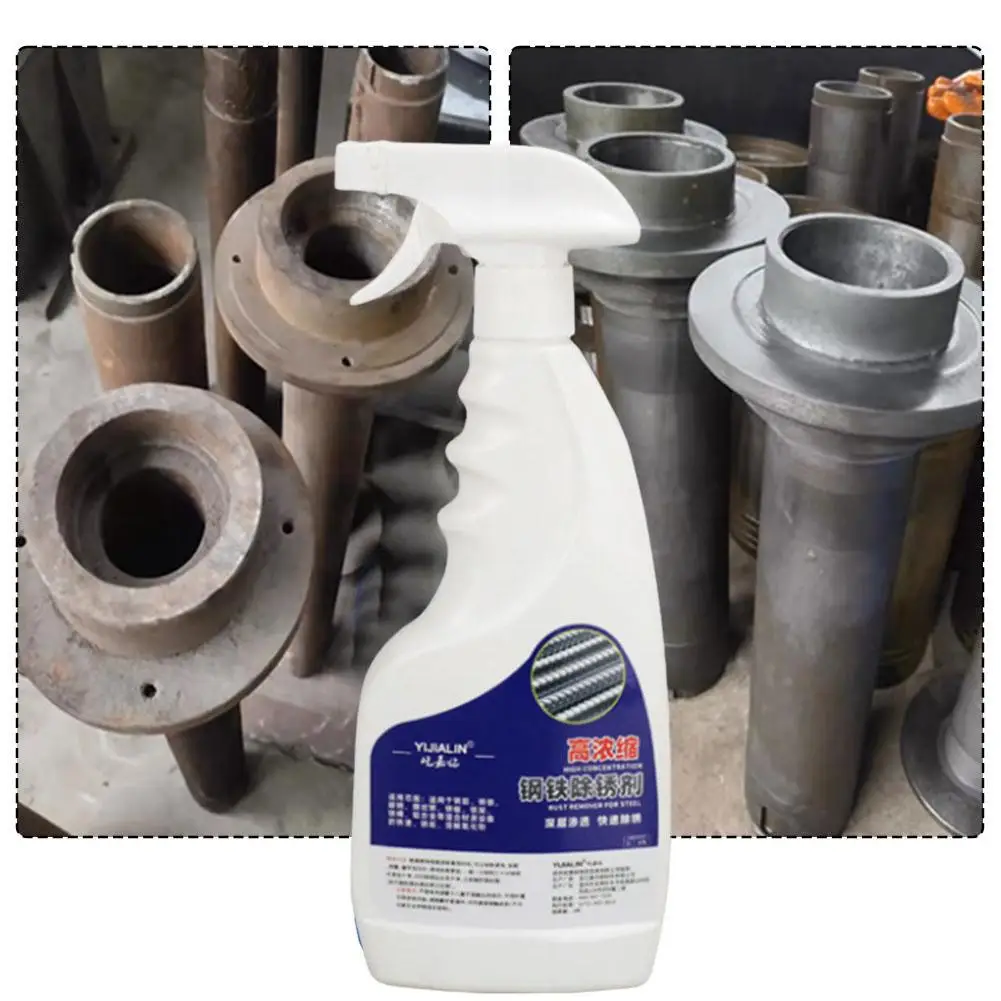 500 مللي مزيل مسحوق الحديد الحديد مسحوق إزالة رذاذ المياه القائمة على الطلاء مزيل الصدأ مزيل الصدأ المعدني للسيارات السيارات السيارات D8Q8