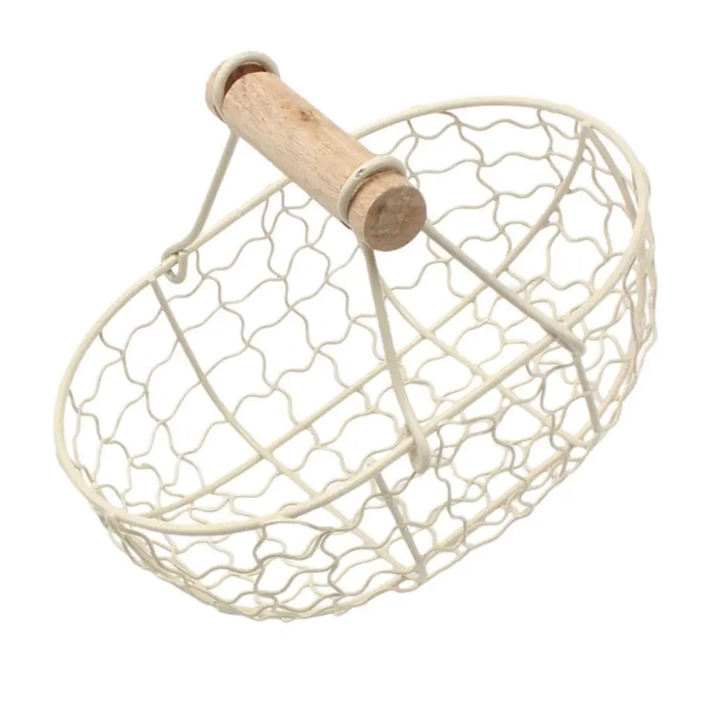 

Storage Basket for Counter Baskets Shelves Desktop Kitchen Iron Organizer Fruit
