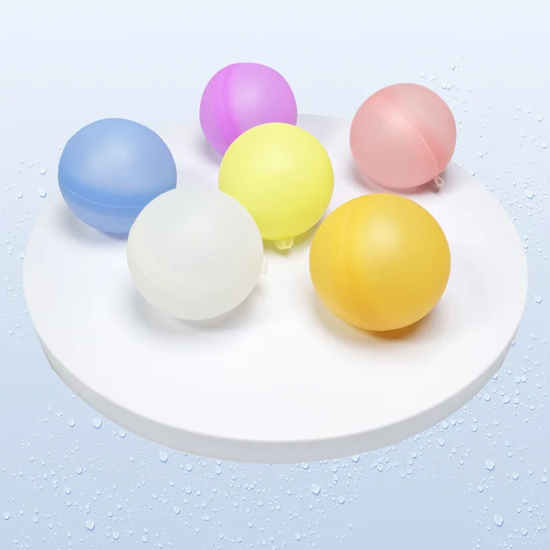 24/16/12/10/6/5 pezzi Palloncini d'acqua riutilizzabili Bomba d'acqua Splash Balls Palline da combattimento per la piscina estiva Giochi d'acqua Giocattoli