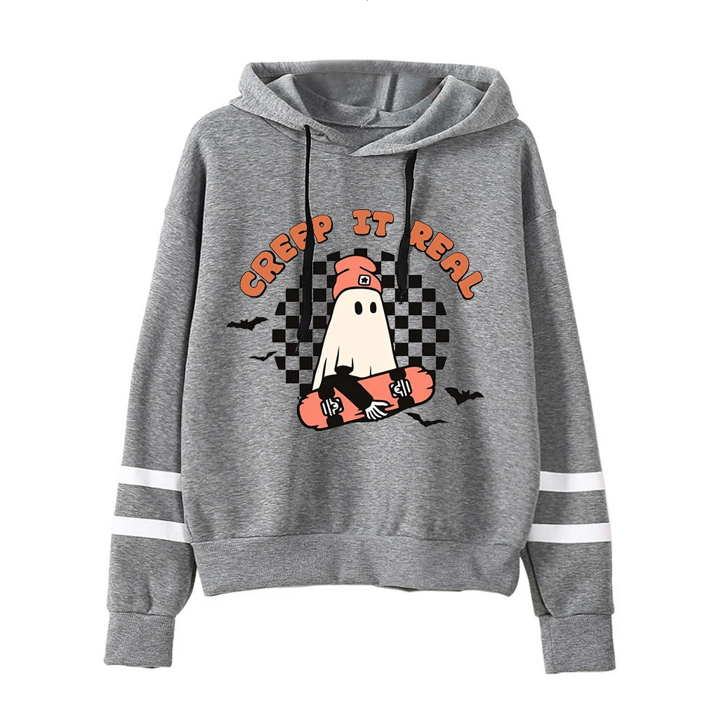 Creep Halloween Hoodies Halloween Boo Women Clothing Halloween Retro Sweatshirt Harajuku Funny Halloween Hoodie