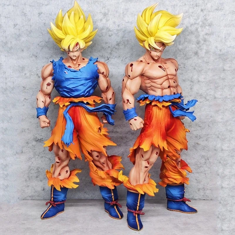 

В наличии 31 см/12,2 дюйма Dragon Ball Z Son Goku Фигурка Супер Сайян Гоку Фигурки ПВХ Статуя Коллекция Модель Орнамент Подарки