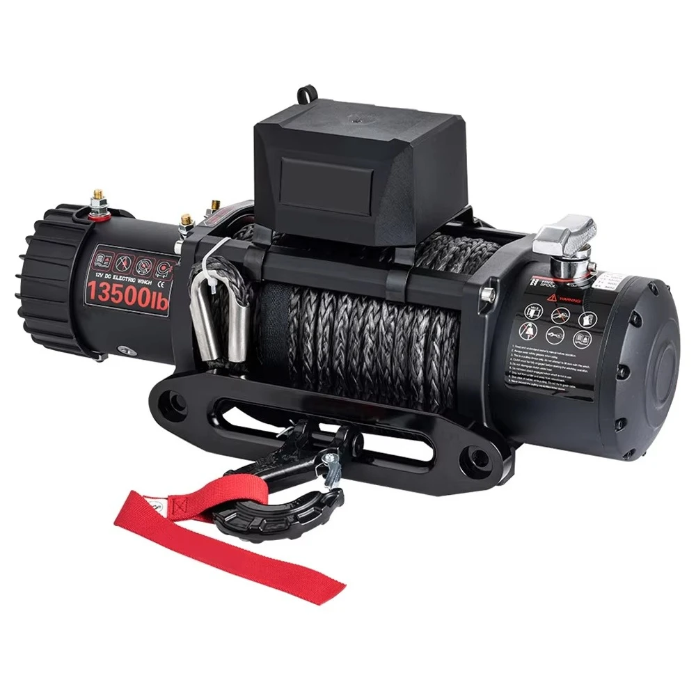 4X4 ونش سحب هوك 12000Lbs الثقيلة قارب كهربائي شاحنة الحرية ونش خط مع تحكم دائم الصلب حبل 12 فولت/24 فولت بيع #2