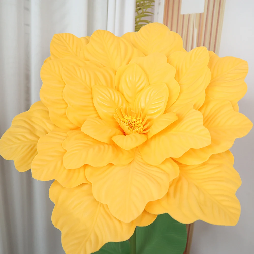 Artificial Large Magnolia Foam Flower Set Grand Event Decoration Party Accessories Props Decor Road Guidance Background Flower