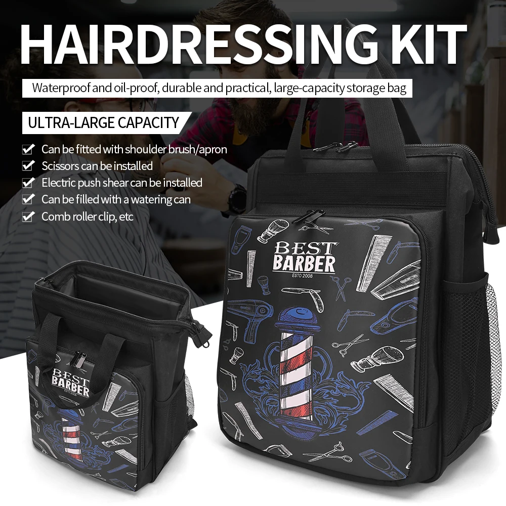 Pro Barber Hairdressing Tool Storage Bag Barber Large Capacity Travel Backpack Handbag Hairdresser Styling Tools Supplies