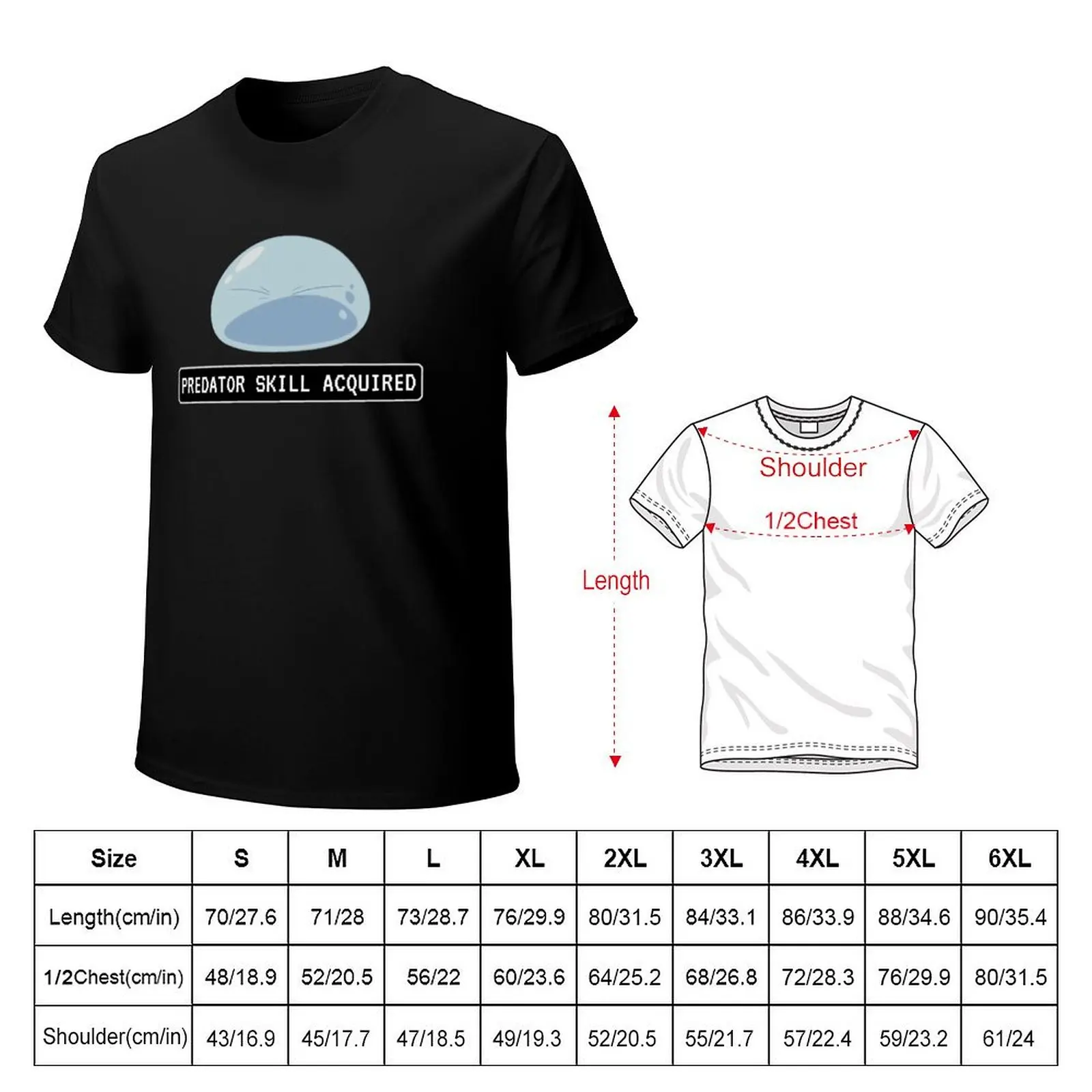 Predator Skill Acquired - Reincarnated as a Slime T-Shirt men t shirt cotton 100% T-Shirt