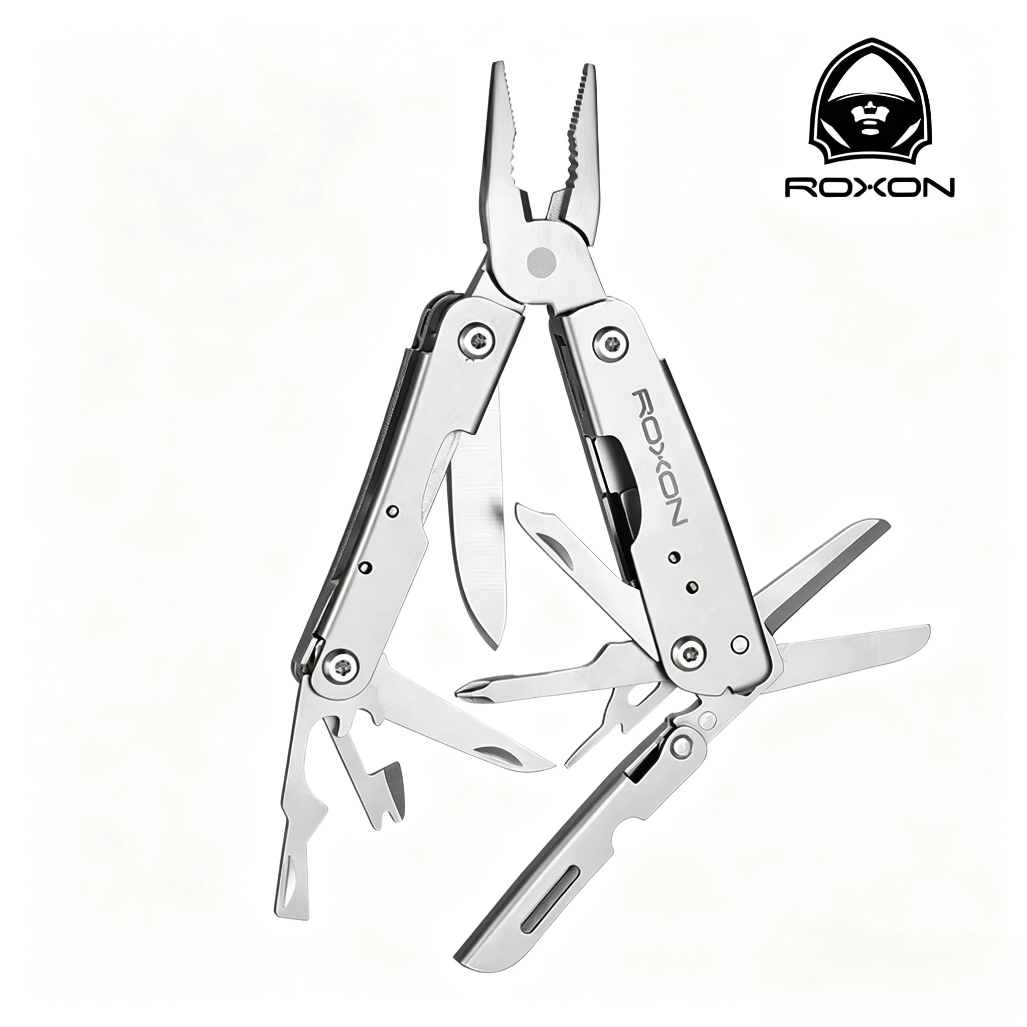 ROXON M2 14 in 1 Mini Multitool Small Lightweight with Folding Scissors Mini Storm