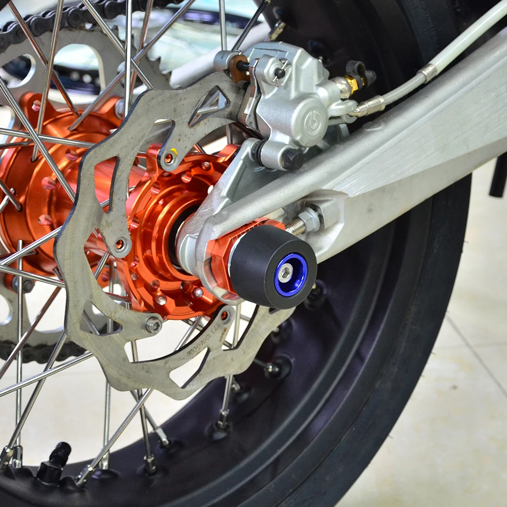 NICECNC Für KTM EXC 300 EXC-F 350 TPI 2017-2023 20/22mm Vorder- und Hinterrad-Achsen-Slider Crash Pad für HUSQVARNA TE300 GASGAS EC300 – Detail 9