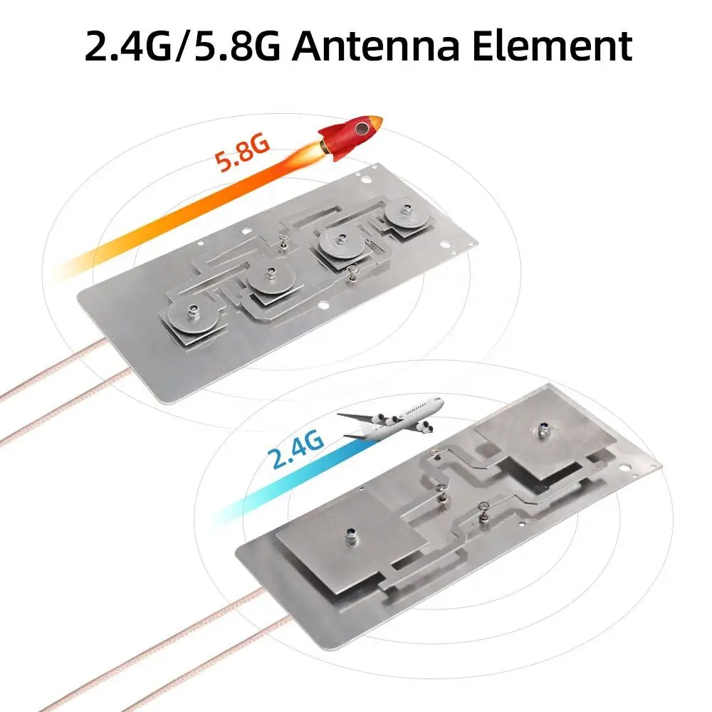 2.4G 5.8G Dual Band Wireless Router Module WIFI Antenna AP Bridge Amplifier High Gain