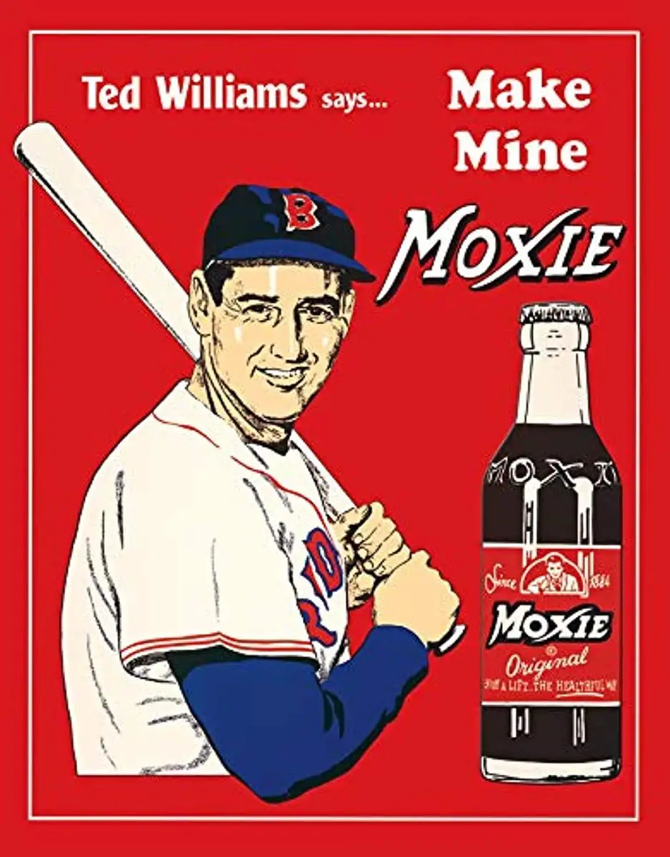 1p,Ted's Moxie Tin Sign, H