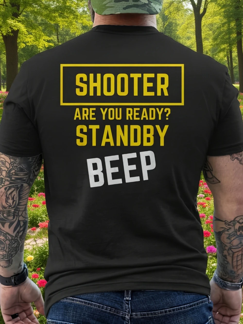 Men'S IPSC Competition Shooting Sports T-Shirt Featuring A Fun Ready? Standby! Beep! Men's Clothing Women's 2026 Summer T Shirt
