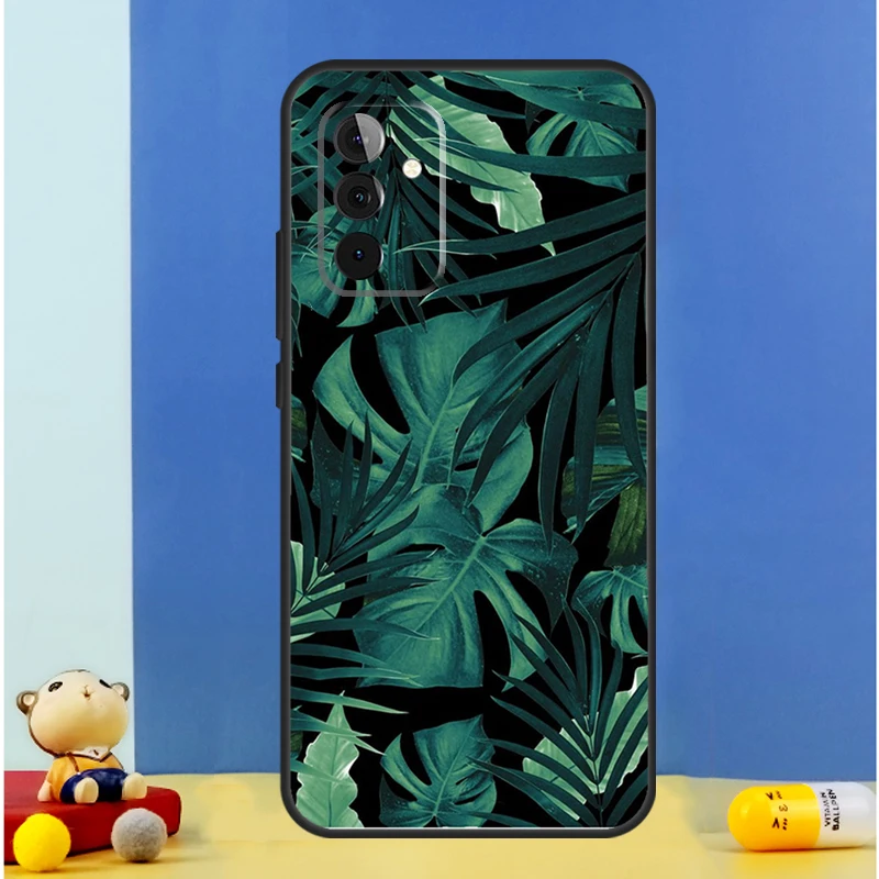 Tropical Leaf Pattern Case For Samsung Galaxy A34 A14 A24 A15 A25 A12 A22 A32 A52 A51 A71 A13 A33 A53 A54 Cover image 3