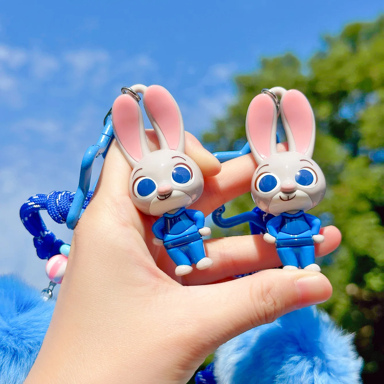 Nowy breloczek pluszowy Disney Zootopia Nick i Judy - zawieszka do plecaka z kreskówki na urodziny, Boże Narodzenie i Walentynki