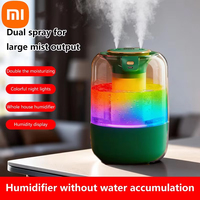 Xiaomi Humidifier USB Double Spray Quiet 2L Large Capacity Humidifier Home Dormitory Office Bedroom Desktop with Night Light