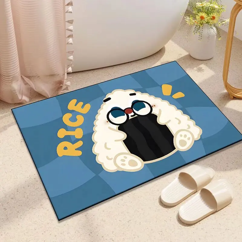 دياتوم الطين ماصة حصيرة باب الدخول عالية الجودة عدم الانزلاق التجفيف السريع القدم حصيرة الحمام الكلمة حصيرة المطبخ ماصة سجادة ضد الإنزلاق